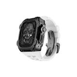 Black Case, White Strap