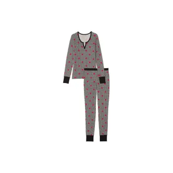 VICTORIA'S SECRET Pajama Set Women's Houndstooth Plaid