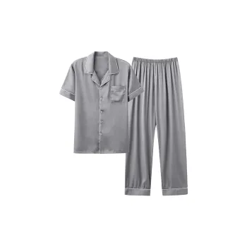 Follow The United States Pajama Set Men's Gray