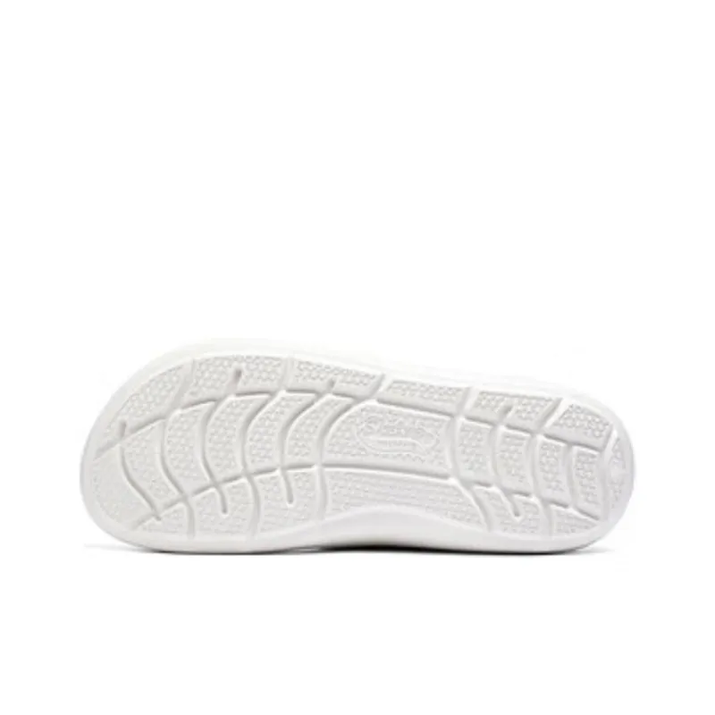 Skechers Slide Slippers Women's White Purple Orange-4