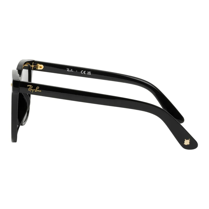 RayBan Plate Frame Square Sunglasses Unisex Black-2