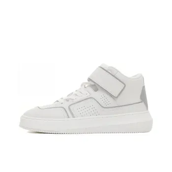CKJ CALVIN KLEIN JEANS Mid Top Skateboard Shoes Women's White