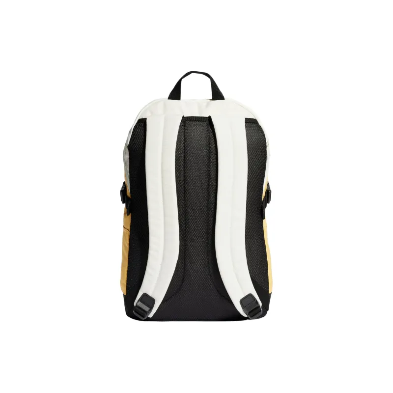 Adidas Recycled Polyester Backpack Unisex Ivory White Light Yellow & Black-1