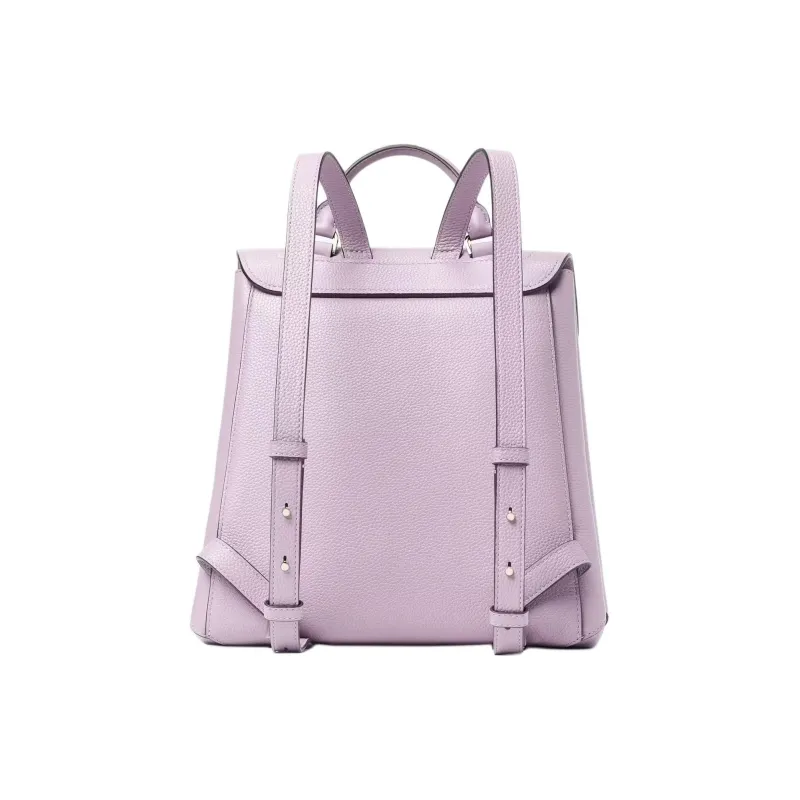 Kate Spade Leather Backpack Medium Size Women's Purple Mist-2