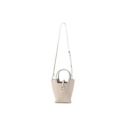 Beams Artificial Leather Portable Crossbody Bag Shoulder Bag Women's Light Gray