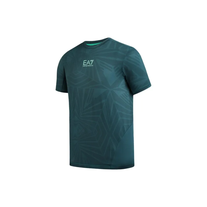 EMPORIO ARMANI EA7 SS24 T Shirt Men's Green-2