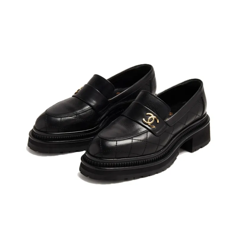CHANEL Loafers Women's Black-2