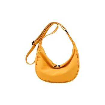 ALOENEY Nylon Fabric Dumpling Bag, Shoulder Bag, Crossbody Bag Regular Women's Bright Yellow