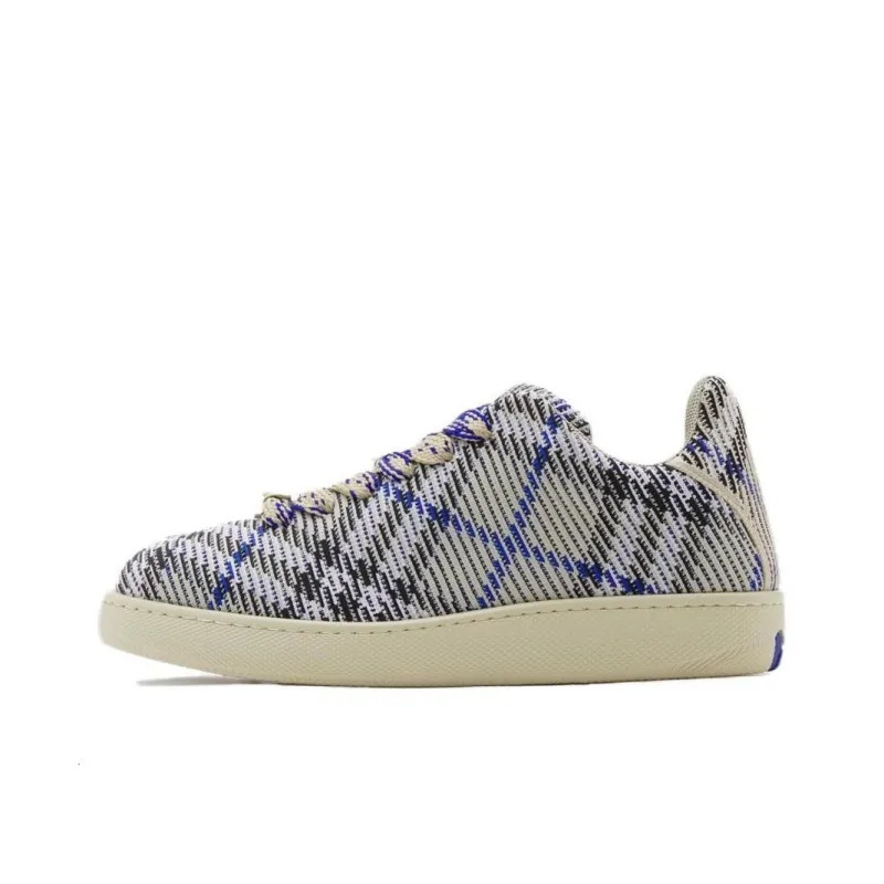 Burberry Check Knit Box Sneaker 'Lichen'-0