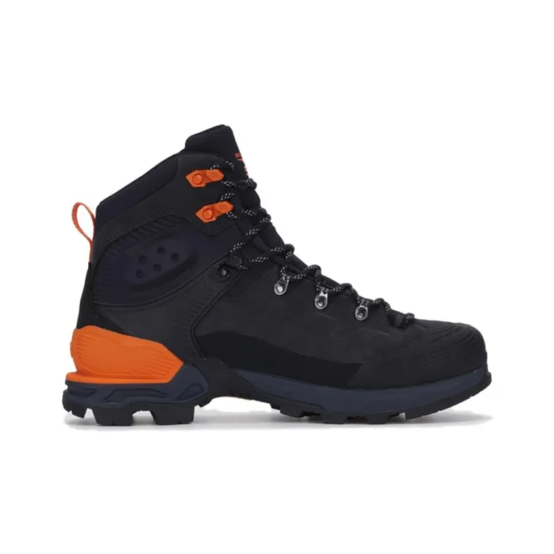 KOLON SPORT Slip Resistant High Top Outdoor Shoes Unisex Black Orange-1