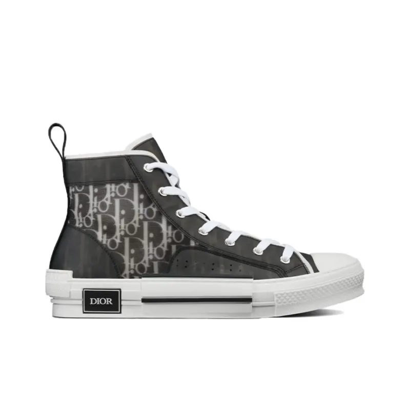 DIOR B23 High Black White Oblique-1