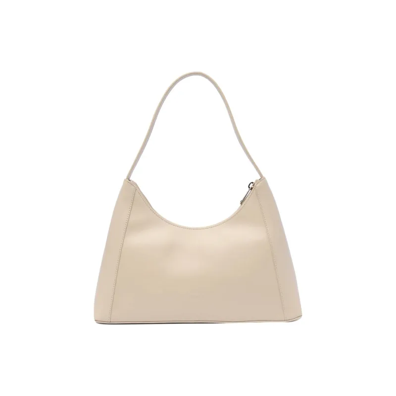 Furla Diamante Calfskin Handbag, Shoulder Bag Women's Beige-2