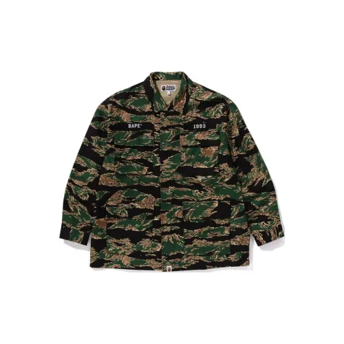 A BATHING APE Shirts Men Green