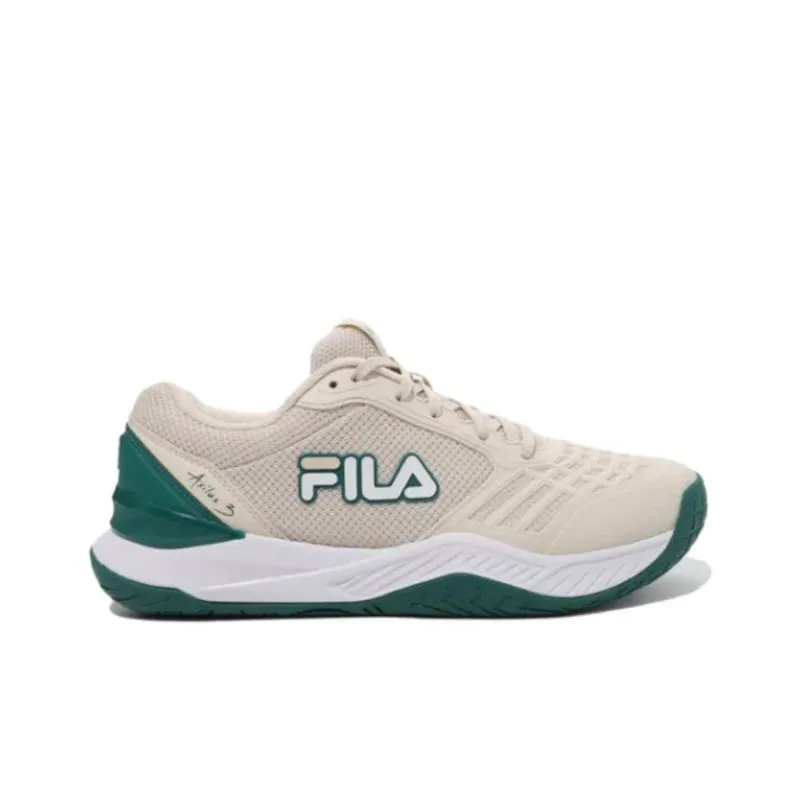 FILA Exilus 3 Low Top Tennis Shoes Unisex Beige Green Korean Style-1