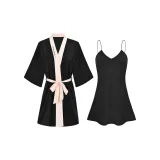 Black Robe+Black Camisole