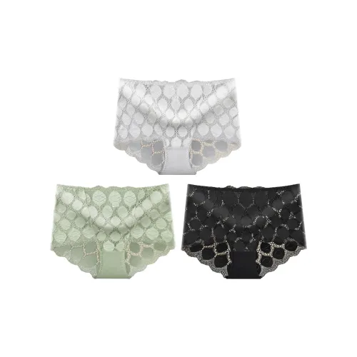 Flowers In Water Underpants Women's 3 Pack Mixed Color