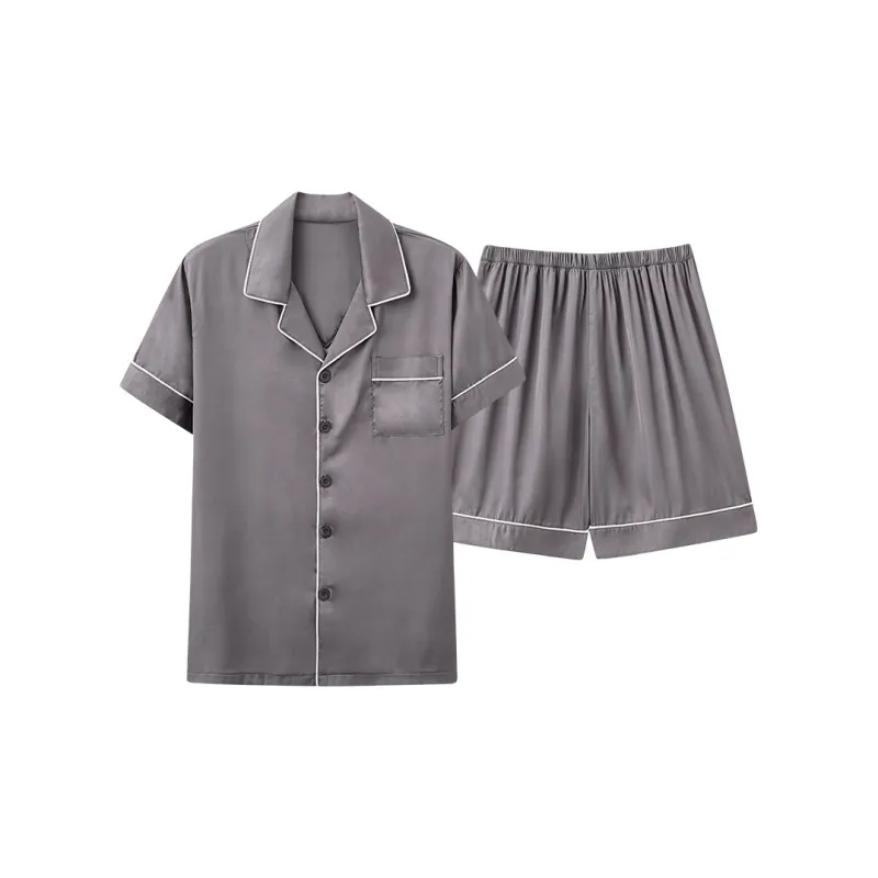 Follow The United States Pajama Set Men's Dark Gray-0