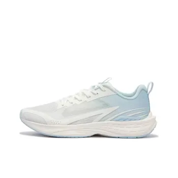361° Flying Fish 3.0 Cushioning Wear-Resistant Low-Top Running Shoes Men's White Blue