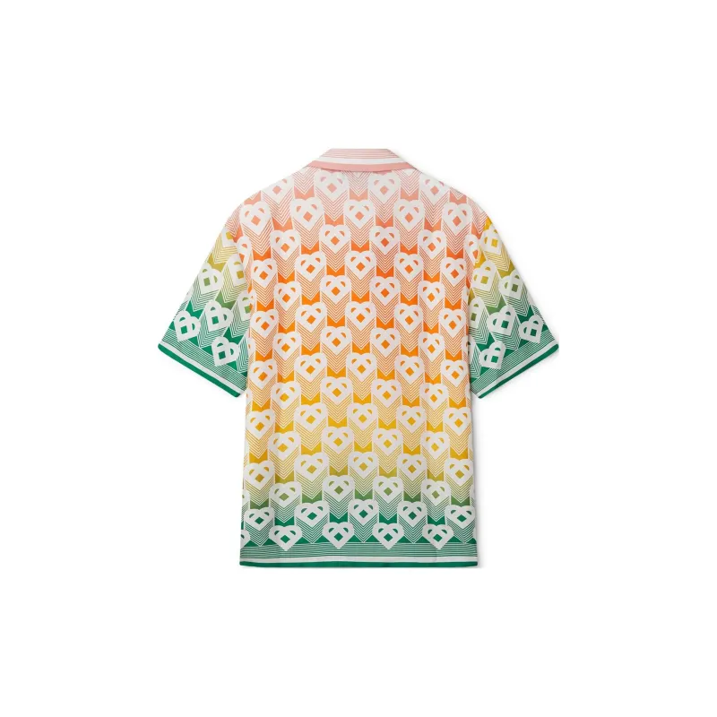 CASABLANCA Cuban Collar Short Sleeve Shirt-1