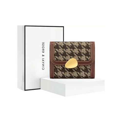 Simvay Clos Wallets Brown Includes Brand Shopping Bag+Box