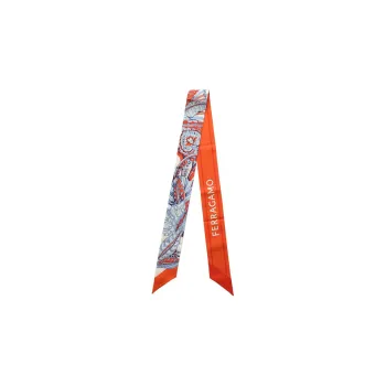 FERRAGAMO Silk Scarves Women's Orange