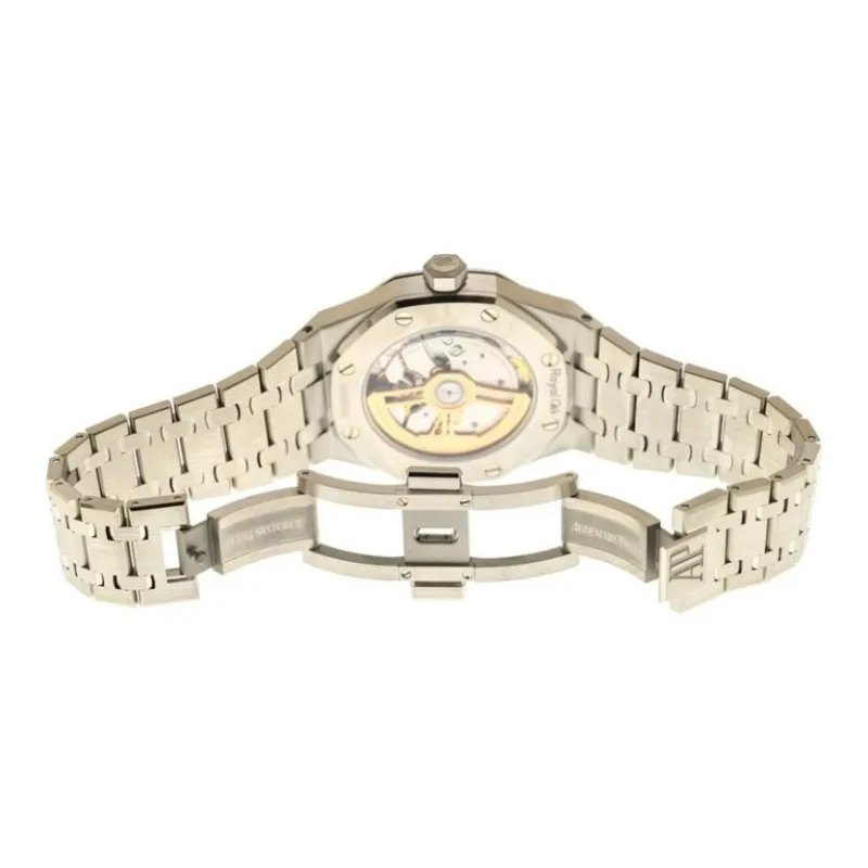 AUDEMARS PIGUET Royal Oak Series Automatic Mechanical Movement Women's Watch 37mm Blue Dial Stainless Steel Watchband-1