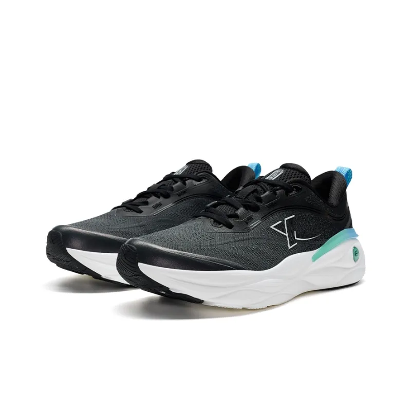 XTEP Cloud Wing 2.0 Running Shoes Men Low Top Charcoal Gray/Black-4