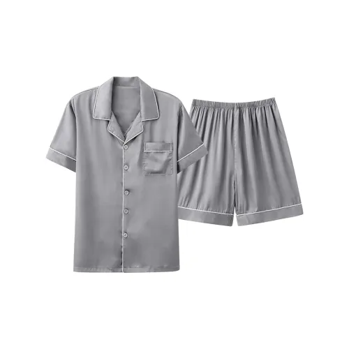 Follow The United States Pajama Set Men's Gray