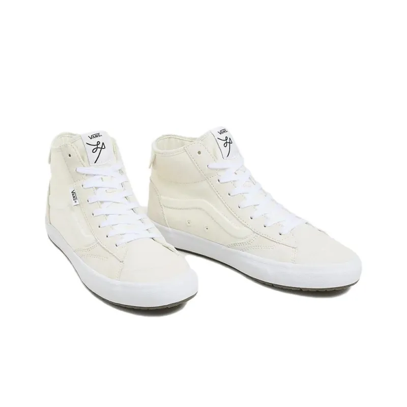 Vans The Lizzie Anti-Slip Wear-Resistant High-Top Skateboard Shoes Unisex White-1