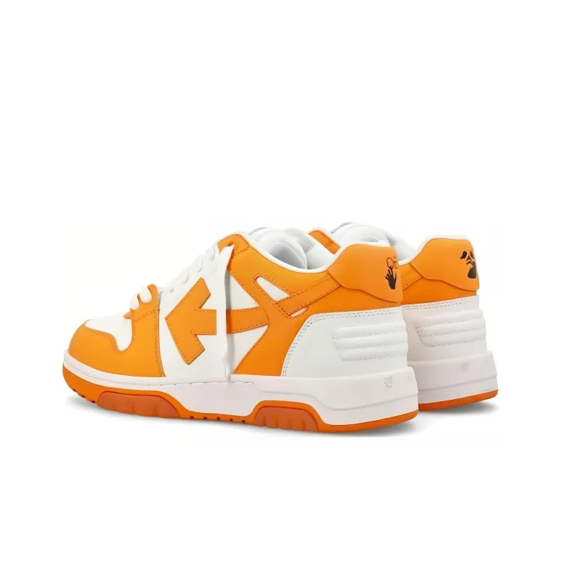 OFF WHITE Out Of Office Ooo Low Tops White Light Orange-3