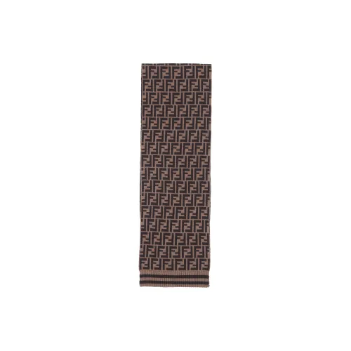 FENDI Knit Scarves Kids Brown