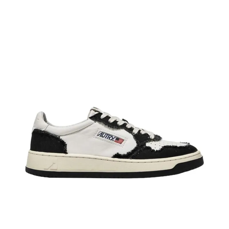 AUTRY Medalist Canvas Panelled 'White Black' Women's-1