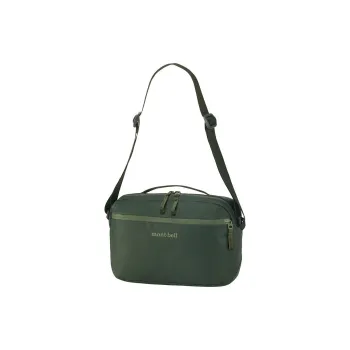 MONTBELL Nylon Shoulder Bag Large Size Unisex Dark Green