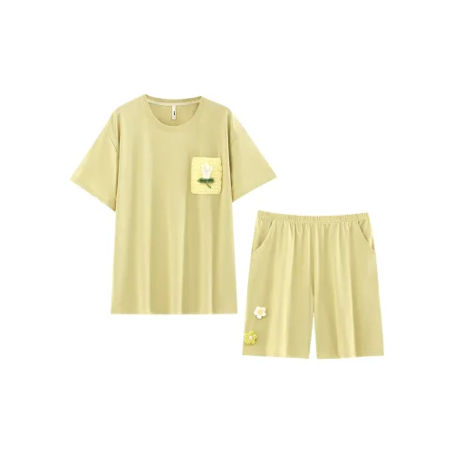 Kerener Pajama Set Women's Yellow