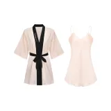 Pink Robe with Pink Camisole