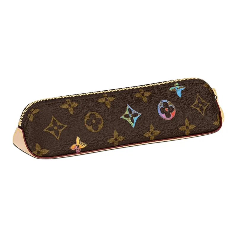 LOUIS VUITTON Elizabeth Letter Combination Canvas Pen Pouch Storage Bag Unisex Brown-1