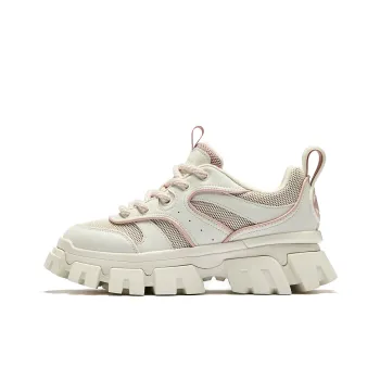 Palladium Anti Slip And Wear Resistant Height Increasing Low Top Chunky Sneakers Women's Pink White
