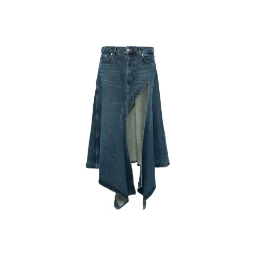 Y/Project Denim Long Skirts Women's Blue