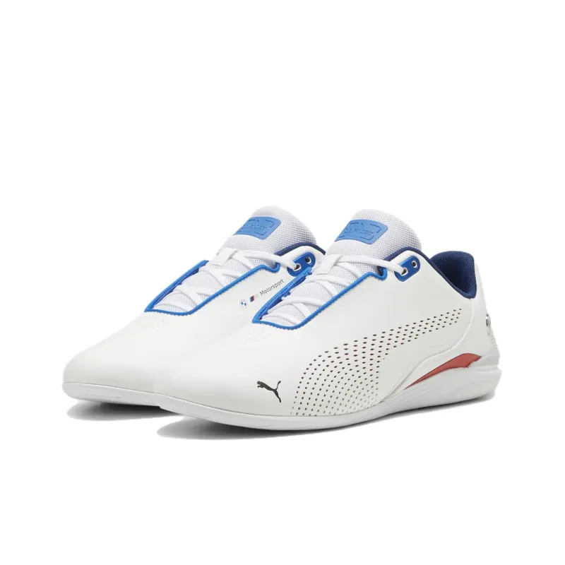 PUMA BMW M Motorsport Drift Cat Decima Anti Slip Wear Resistant Low Top Casual Shoes Unisex White Blue Red-2