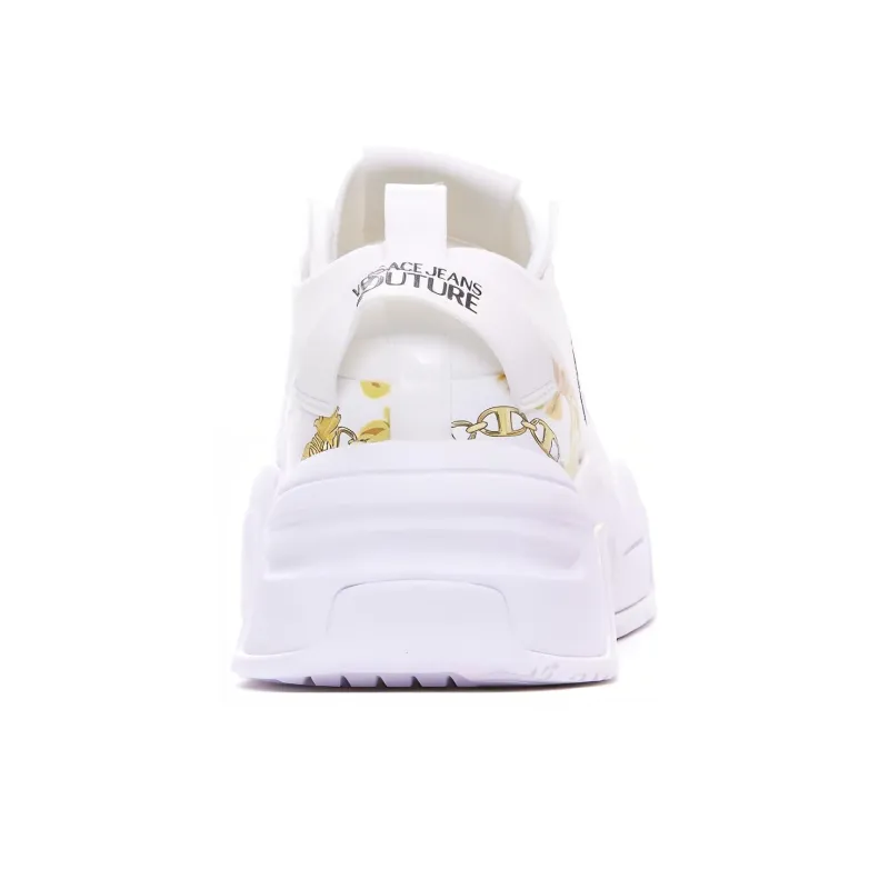 VERSACE JEANS Couture Low Top Casual Shoes Women's White-4