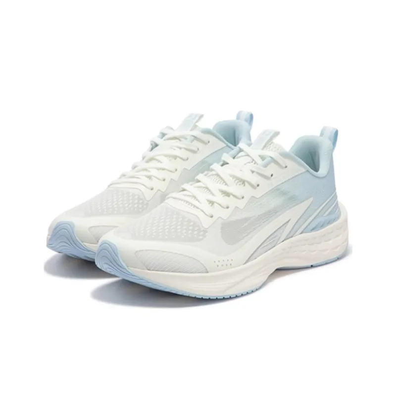 361° Flying Fish 3.0 Cushioning Wear Resistant Low Top Running Shoes Men's White Blue-1