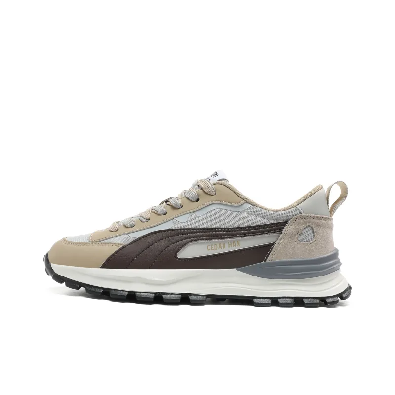 CEDAR HAN Casual Shoes Unisex Low Top Beige Blue/Beige Green */Milk Tea-4
