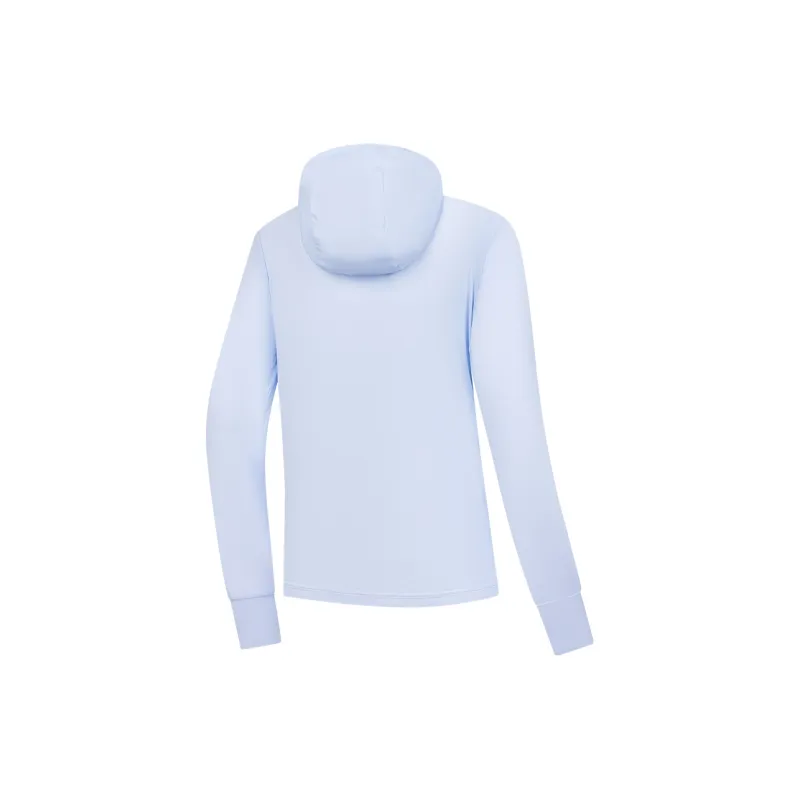 QIAODAN Sun Protection Clothing Women's Light Transparent Blue-1
