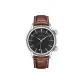 Black Dial Brown Strap Timer with Alarm[Gift Box Set]