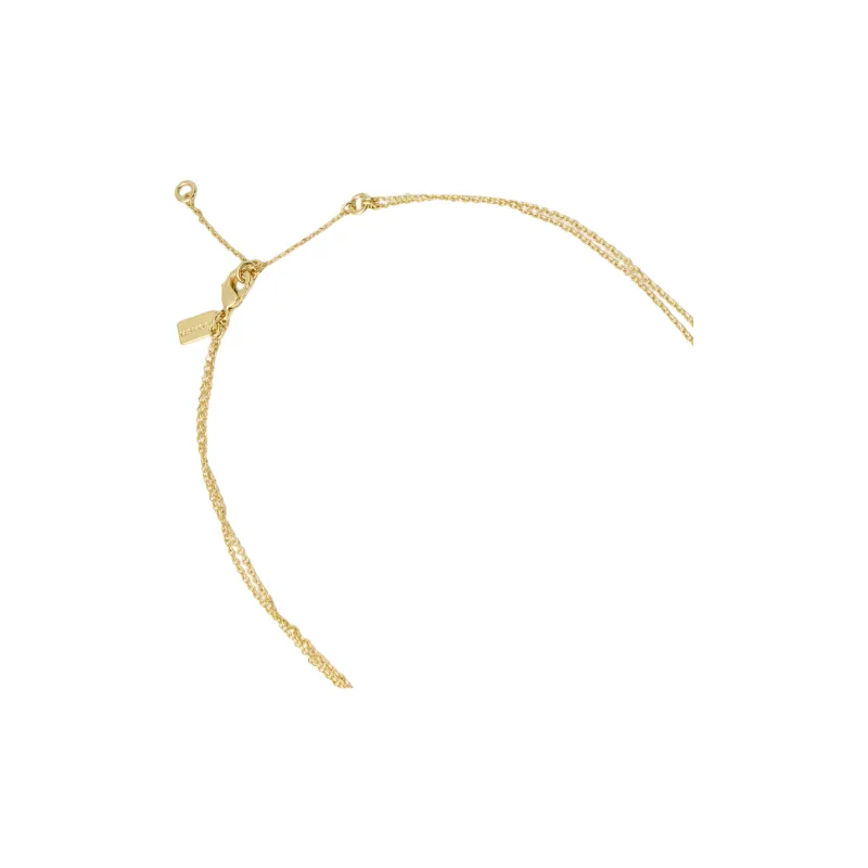 COACH Brass Necklaces Women's Gold-3