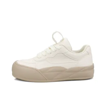 B10CROWN Anti Slip Wear Resistant Low Top Skateboard Shoes Women's Apricot