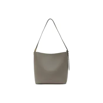 Staccato Cow Leather Tote Bag, Shoulder Bag Women's Spruce Green/Chestnut Brown