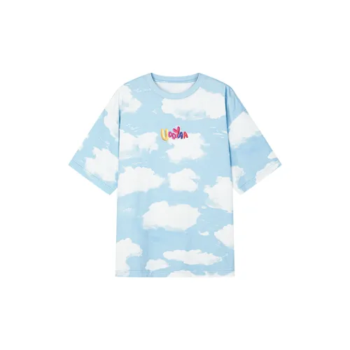 UOOYAA T-Shirts Women's Blue