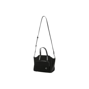 DESCENTE Synthetic Leather, Polyester Shoulder Bag Unisex Black
