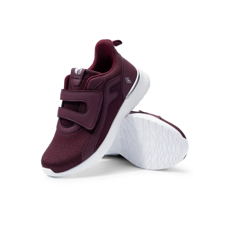 Fitville Casual Shoes Women's Low Top Black, Deep Red, Gray White-23